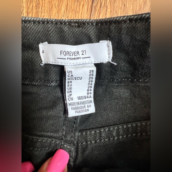 Forever 21 Black Wide Leg Flare Jeans size 25 - Picture 4 of 8